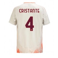 Stroje piłkarskie AS Roma Bryan Cristante #4 Koszulka Wyjazdowej 2024-25 Krótki Rękaw